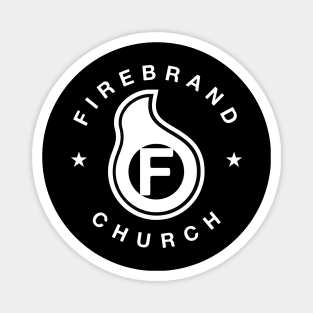 Firebrand White Sticker Design Magnet